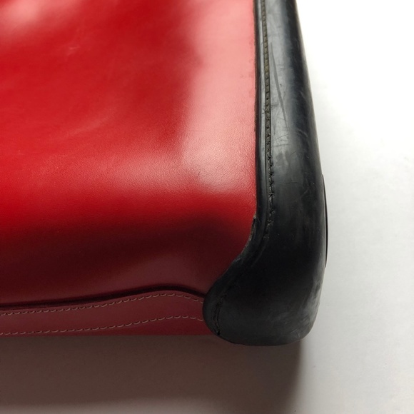 DOONEY & BOURKE Vintage Red Leather Handbag - Picture 10 of 16